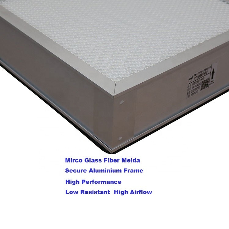 Κιβώτιο EN182 φίλτρων φίλτρων αέρα DOP 99% Glassfiber HEPA HEPA