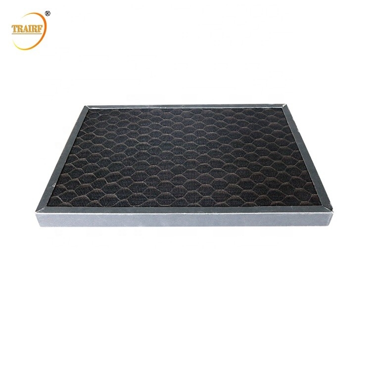 5um ενεργοποιημένο κηρήθρα φύλλο 250*200*10mm φίλτρων αέρα άνθρακα