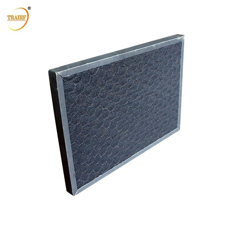 5um ενεργοποιημένο κηρήθρα φύλλο 250*200*10mm φίλτρων αέρα άνθρακα