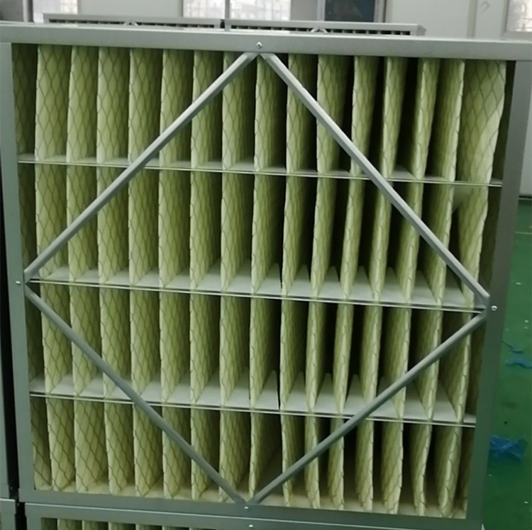 Γαλβανισμένη πτυχωμένη πλαίσιο F7 HVAC αέρα ικανότητα φόρτωσης σκόνης φίλτρων υψηλή