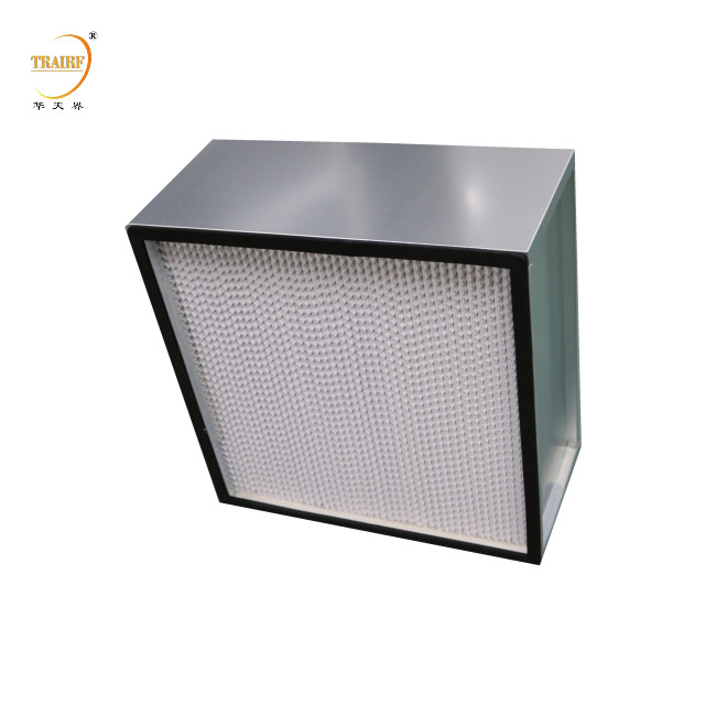H14 Αλουμινίου Deep Pleat Laminar Flow Hood HEPA φίλτρο αέρα για σύστημα HVAC